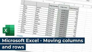 Microsoft Excel - Moving columns and rows