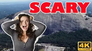 Scary! 😱 Going Down Stone Mountain Park Walkthrough (4K, 60FPS)
