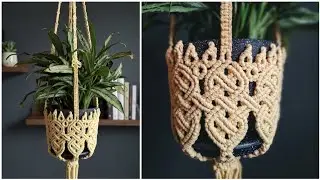 Celtic Knot Macram&eacute; Plant Hanger Tutorial | Pattern for People Who Are Bad at Quitting