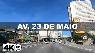 [4K60fps] Driving Av 23 de Maio Sao Paulo Brazil -MT4K-