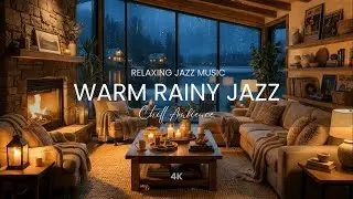 Calm Rainy Night Jazz 🌧️ | Relaxing Jazz Background Music for Peaceful Moments