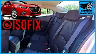 Установка детского автокресла в Mazda 3 (2013&ndash;2018): места установки креплений ISOFIX и верхнего якорного ремня
