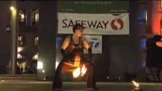 Fire Dancing (poi): GlitterGirl Fire Poi Dance (Temple of Poi SFFB 2007)