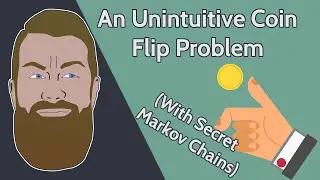 Неинтуитивная задача подбрасывания монеты (с секретными цепями Маркова)