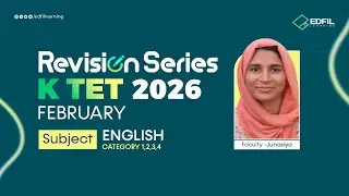 K TET RIVISION SERIES | Category 1,2,3,4 | English | JUNASIA Miss | EDFIL LEARNING