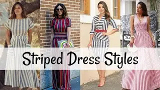 Striped Dress Styles || Striped Dress Outfit Ideas || Western Outfit || Western dresses for Girls ||