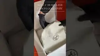 Unboxing Kelly 28 sellier epsom gold phw #shorts