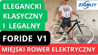 Elegancki. Klasyczny i LEGALNY Miejski Rower Elektryczny. FORIDE V1. ZIGBUY.PL