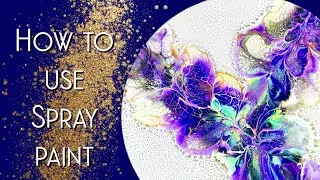 #426 How To Use Spray Paint In Fluid Art! Below 1000 Collab! Featuring smaller creators ♥️ #art