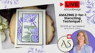 🎨 AMAZING 2-for-1 Stenciling Technique | Easy & Stunning Cardmaking Hack!  #craft, #cardmaking, #diy