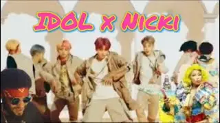 This BTS Collab Went Crazy | IDOL ft. Nicki Reaction