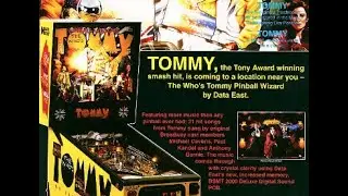 1994 Data East Tommy Pinball Machine - FOR SALE