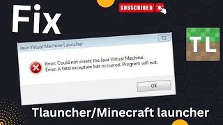 Fix Minecraft | Tlauncher Java virtual Machine Error | Easy way in 1min