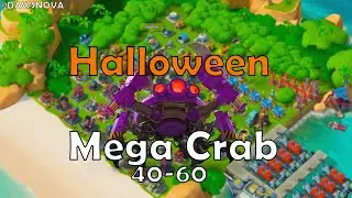 Halloween Mega Crab Levels 40-60 Dominated | October 2024