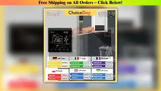 Tuya Smart Home Wifi Thermostat Wireless 433Mhz Gas Boiler Water Heating Temperature