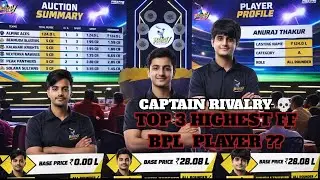 FF BOOYAH PREMIER LEAGUE 2026 AUCTION 💥 || TOP 3 HIGHEST PRICE PLAYER 😱 || CAPTAINS AGGRESSION 🔥