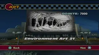 Cars PS2 Bonus content All Art (Environment)