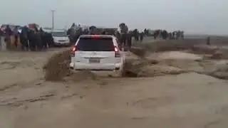 Indian River Swallows a car