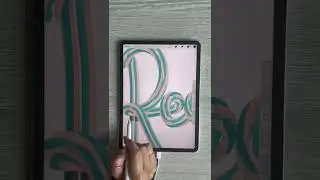 Procreate tutorial: Requested Personalise Name art for Reagan🖌🥰 #procreate #procreatetutorial