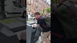 Garbage bins in the Netherlands 🇳🇱 #afval #garbage #funny