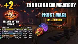+2 Cinderbrew Meadery | Frost Mage POV | 979,4K DPS OVERALL | The War Within Season 2