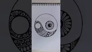 simple mandala art 🎨 #satisfying #art #mandalaart #ytshorts