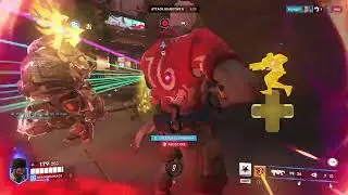 Overwatch2: Baptiste gameplay King's Row heal 10k (no commentary)