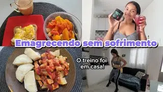 EMAGRECENDO SEM SOFRIMENTO/ DIETA SIMPLES E BARATA/ TREINO EM CASA SEM PERDER O FOCO