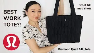 LULULEMON Diamond Quilt Tote Bag Review | What Fits | Mod Shots