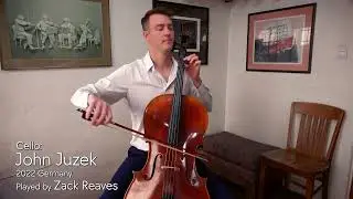 John Juzek Master Art cello, model 380, Germany 2022 / Zack Reaves / at the Metzler Violin Shop