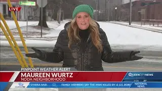Ice storm, freezing temperatures creating slick road conditions in Charlotte NoDa neighborhood
