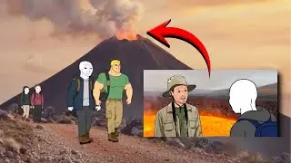 Brojack visits a 🔥 burning VOLCANO!! 🌋 1000℃ !!!