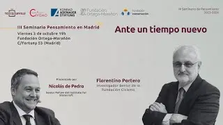 Seminario «Ante un tiempo nuevo» con Florentino Portero