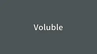Voluble Meaning
