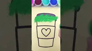 creative diy sand painting Coffee- /colors/sand art/ coloring Coffee-