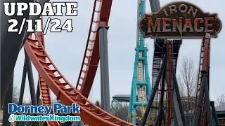 Iron Menace Construction Tour/Update 2/11/24 | Dorney Park