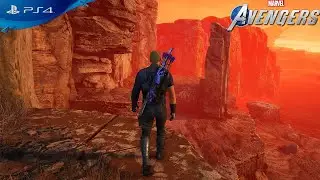 Marvel's Avengers PS4 - MCU Hawkeye Civil War Suit Combat Gameplay