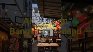 Charming Aki Area in Bangkok Thailand, Restaurants, Cafe, Japanese, Local Vibe #shorts