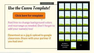 Photography Alphabet - How to assemble using the provided template by Art Teacher Diaries