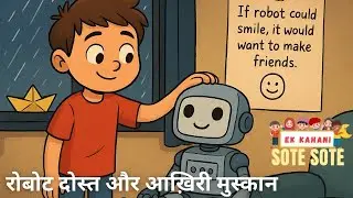 Robot Dost aur Aakhari Muskhan | Technology ki dil ko chu Jane wali kahani | Ek Khani Sote Sote 