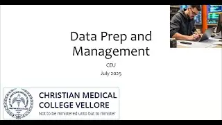 BASICS OF DATA PREPARATION _ DR. THAMBU DAVID