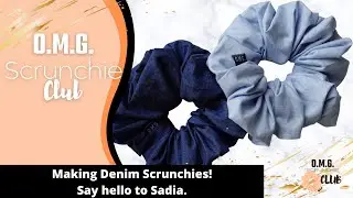 Making Denim Scrunchies | Popular Denim Scrunchies👖💚😊