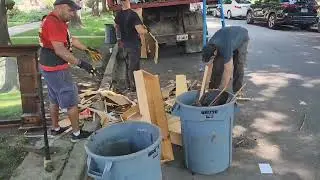 Day 2 Galewood Chicago Flooded Basement Junk Removal