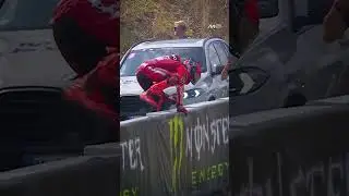 Marc Marquez celebrates in front of the fans 🧗&zwj;♂️🏆 | 2025 Czech GP