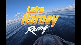 Racing across 'Lake Harney' after leaving 'Jolly Gators' restaurant on the 'St John's River' ..