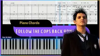 Placebo - Follow the Cops Back Home | Easy Piano Chords Tutorial for Beginners with Sheet Music