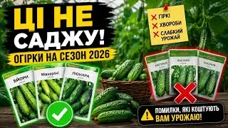 Огірки на сезон 2026 — що саджу і від чого відмовився