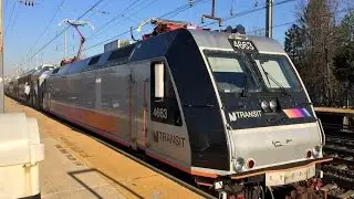 New Jersey Transit HD 60fps: Bombardier ALP-46A 4663 @ Princeton Junction 11/25/15