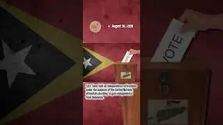 East Timor's referendum for separation from Indonesia. #shorts