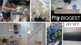 FOYER MAKEOVER FINAL REVEAL | Stunning DIY Transformation